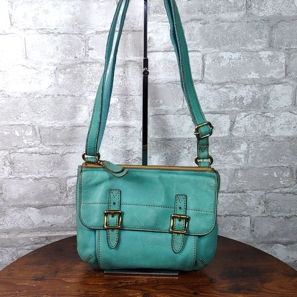 Fossil Leather Shoulder/Crossbody Bag - Picture 1 of 13
